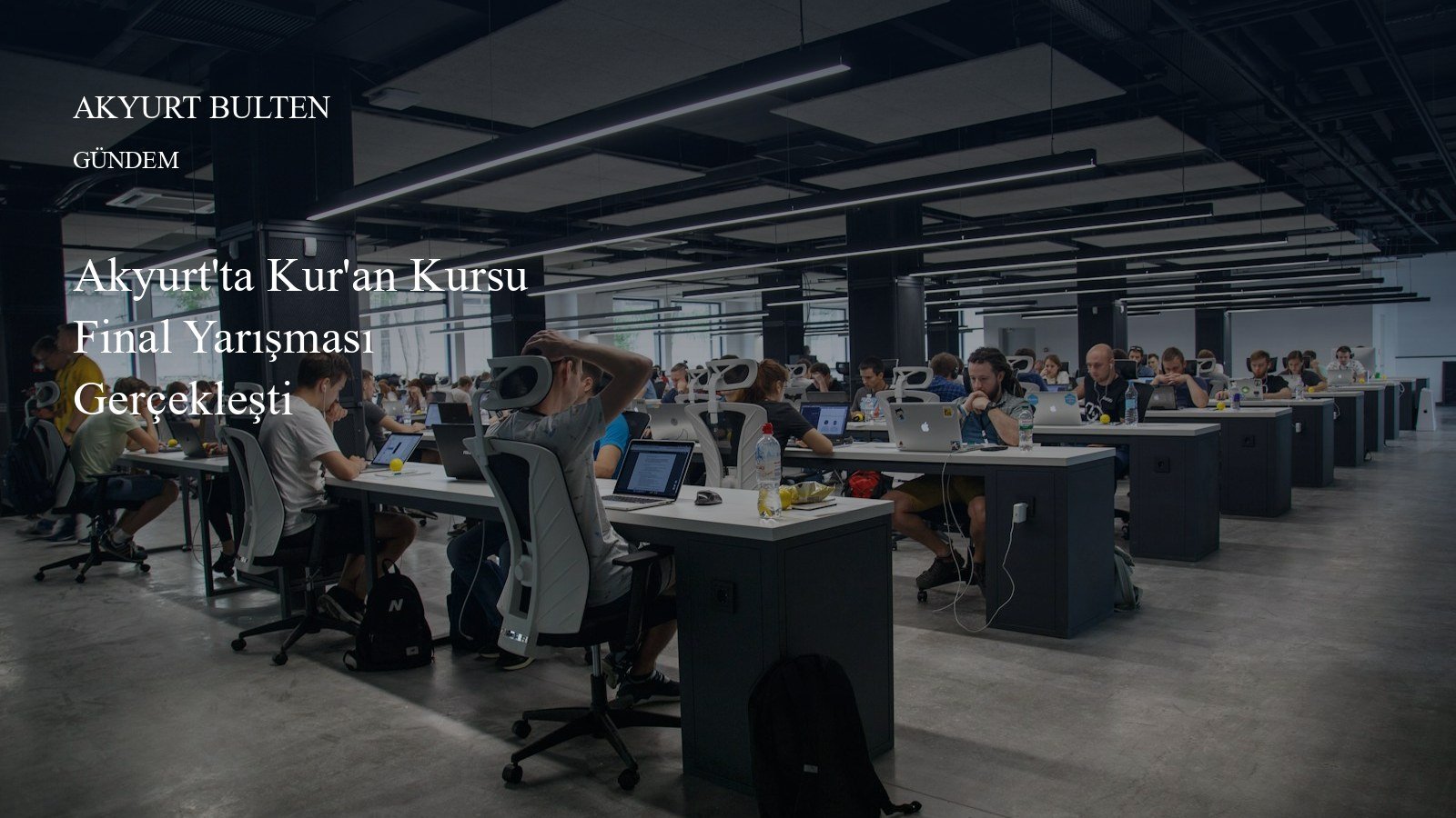 Akyurt'ta Kur'an Kursu Final Yarışması Gerçekleşti