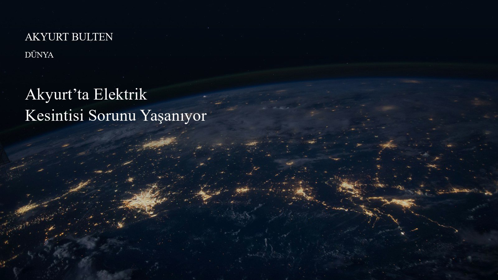 Akyurt’ta Elektrik Kesintisi Sorunu Yaşanıyor